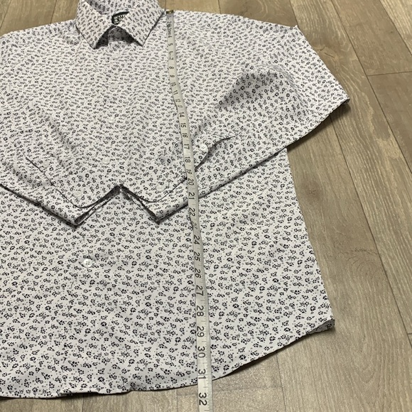Scotch & Soda Amsterdam Modern Fit Floral All Over Print Button Up Stretch Shirt - Picture 4 of 7